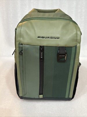Piquadro Laptop Backpack Green 13.3  New