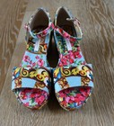 Dolce&Gabbana Girls Floral Scarf Print Wedge Sandals Size EURO 32/US 1 lkNEW — photo 4