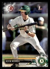 2017 Bowman Draft #BD-175 Kevin Merrell Card Oakland Athletics