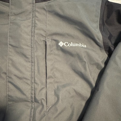 Columbia Interchange Omni-Tech Jacket Pullover Hoodie Grey Black Youth M 10/12 - Picture 3 of 16