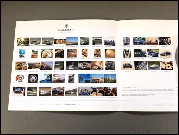 2004 2003 Maserati Quattroporte Spyder Coupe Factory Media CD Sales Brochure - Image 3 of 4
