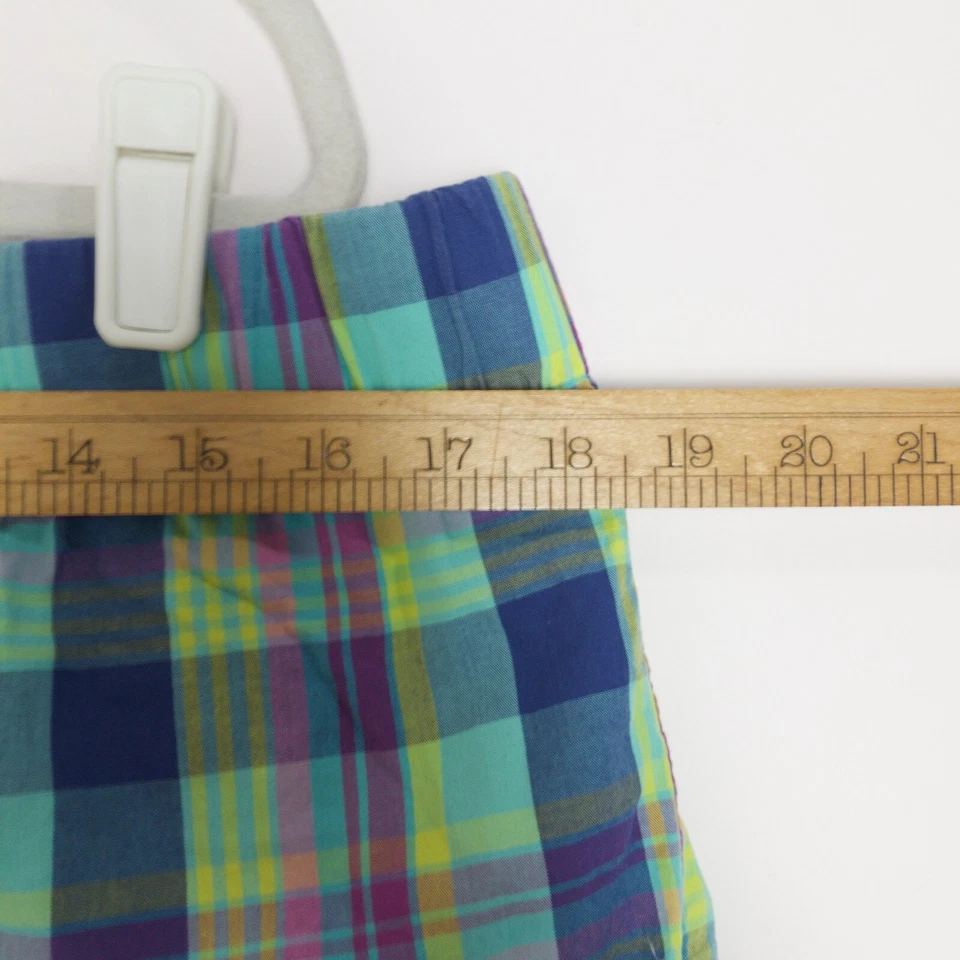 Flirtitude - женщин зеленый синий клетку 100% хлопок бойфренд шорты размер XL - Изображение 3 из 4