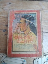 Orginal Winnetou Karl May - Quartett Komplett  mit Anleitung+Serienbilder 1960er