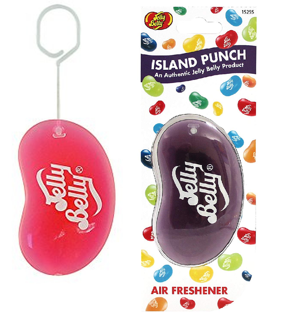 Jelly Belly Bean Tutti Frutti + Island Punch 3D Car Home Air Freshener