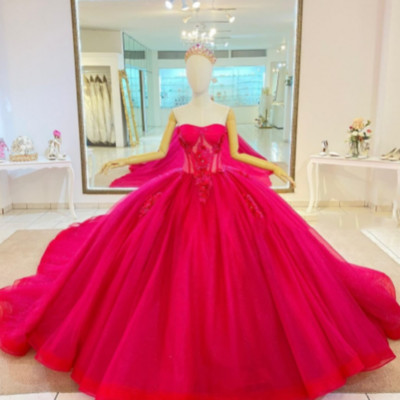 Party Quinceanera Dresses Red Vestidos De XV Aos Sweet 15 Birthday Ball  Gowns | eBay