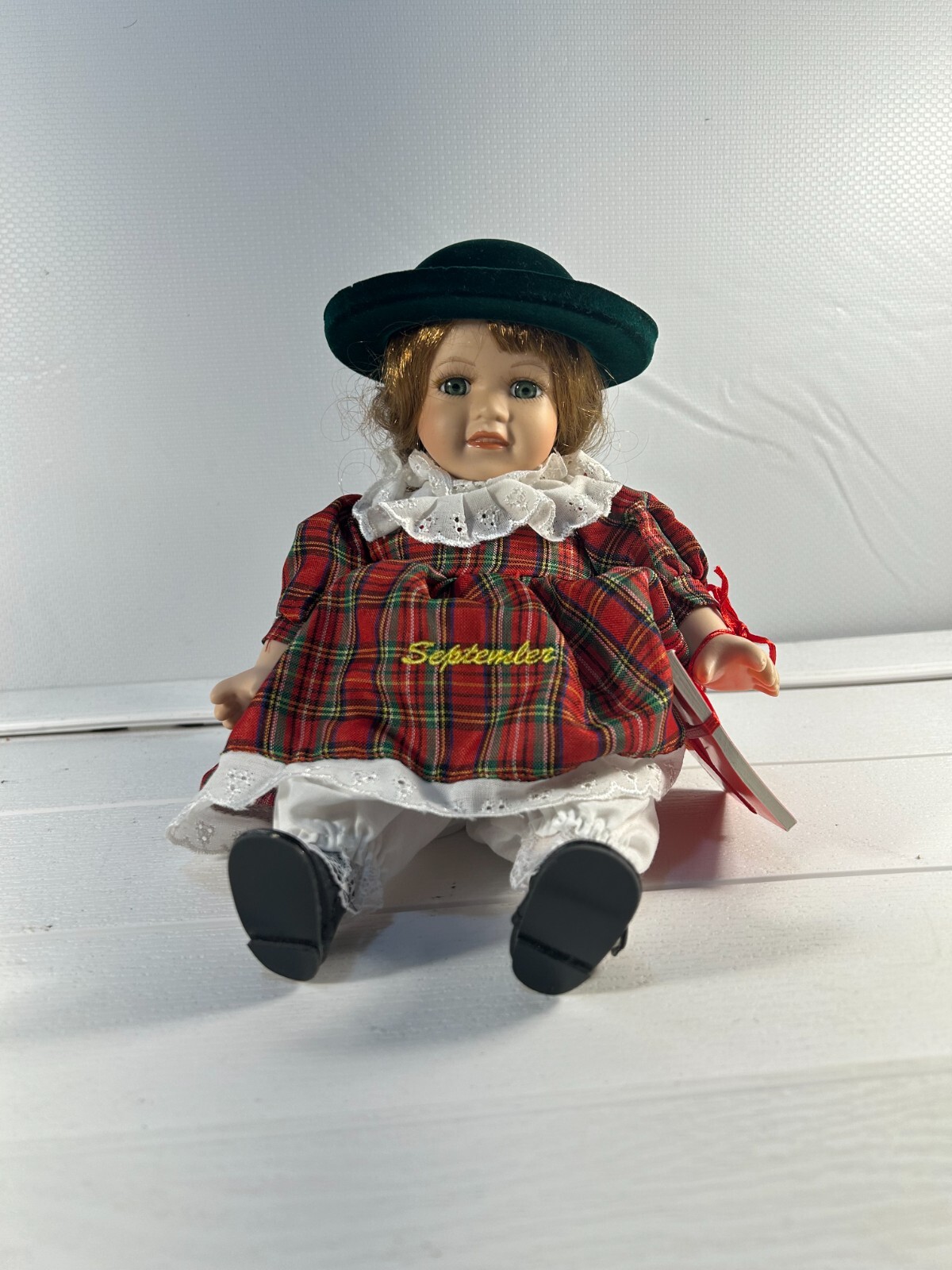 Porcelain Dolls of the Month, September and December with Boxes