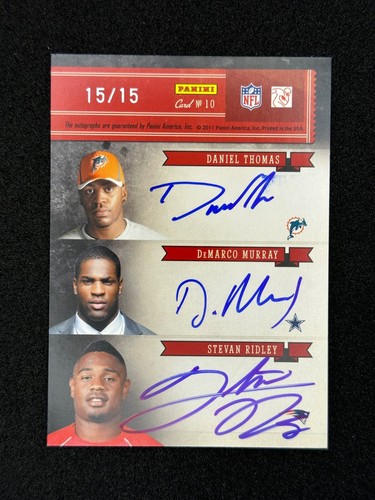 2011 National Treasures Pen Pals Auto #10 Williams, Vereen, LeShoure, Murray /15 - Picture 2 of 2