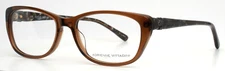 ADRIENNE VITTADINI 1146 BRN Brown Womens Semi Cat Eye Eyeglasses 53-17-140 B:37