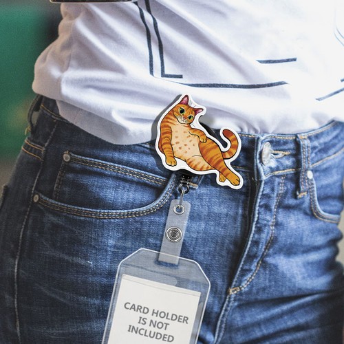Animal Retractable ID Name Card Key Tag Badge Reel Holder Alligator Swivel Clip - Picture 40 of 135