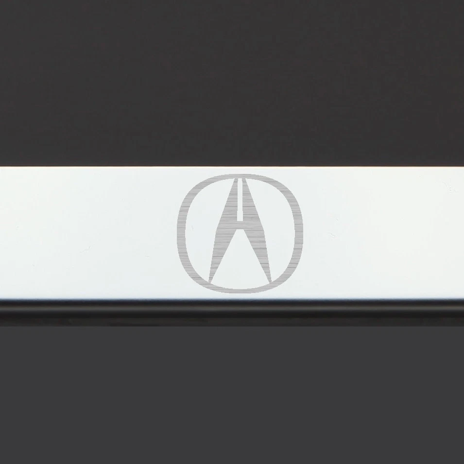 Espejo Cromo Logo Acura Grabado Láser T304 Acero Inoxidable Marco de Placa Foto 4 de 4