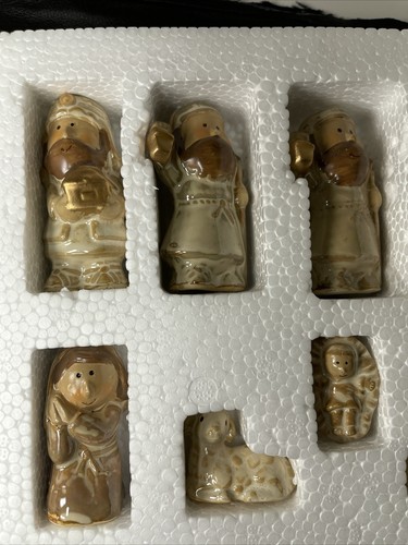 Juego de Natividad de Porcelana 8 piezas Jesús María José 3 Reyes Magos Ovejas Burro 50-705218 - Imagen 4 de 11