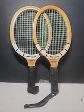 Vintage Pair 2 SPORTCRAFT Wooden Racquetball Racquets Autograph Model Racket