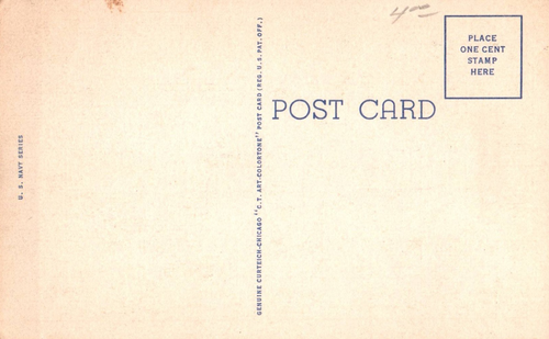 U. S Navy Vintage Postcard - Picture 2 of 2