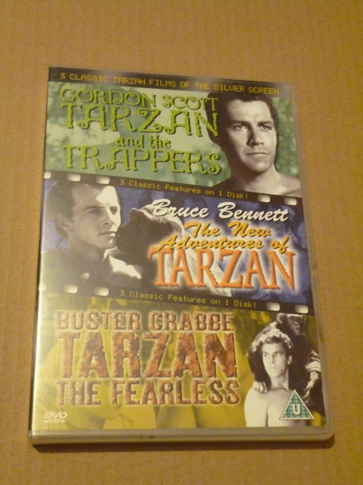 3 Classic TARZAN Films Of The Silver Screen And The Trappers Tarzan The Fearless