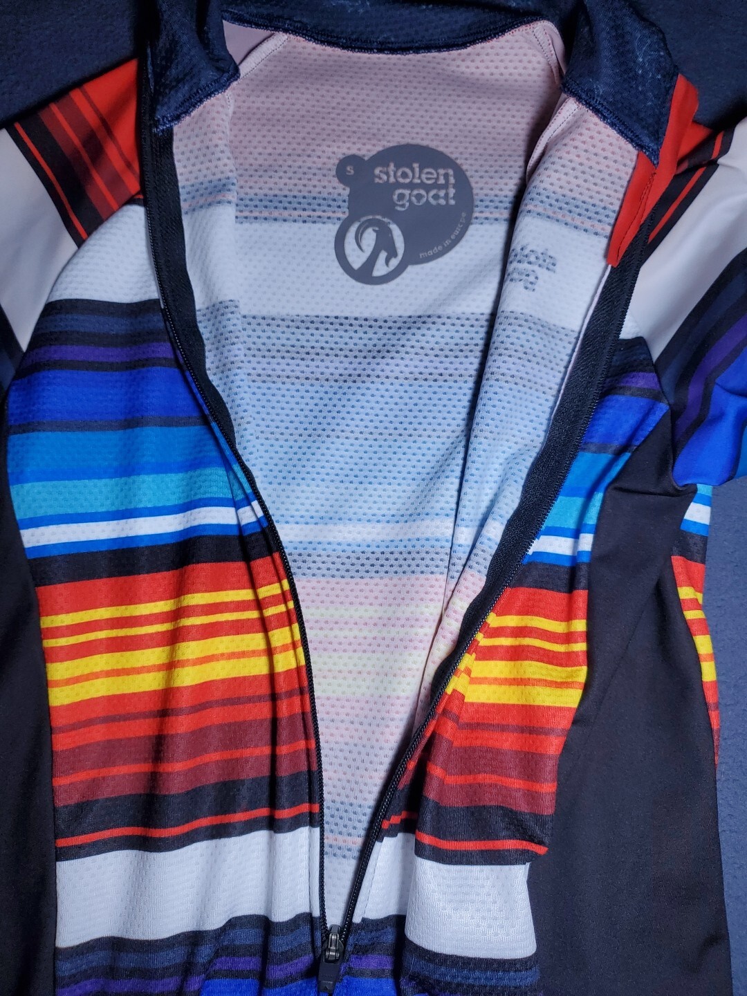 STOLEN GOAT Hypervelocity Cycling Jersey Bike Gear Moisture Wicking Shirt  SMALL