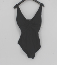 OLD NAVY BLACK WOMEN'S FRONT TWIST ONE PIECE BATHING SUIT SIZE XL NWT