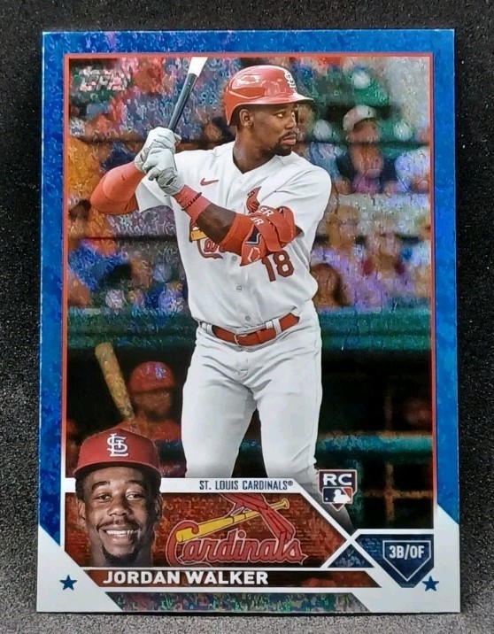 2023 Topps #344 Jordan Walker Blue Foil /999 RC