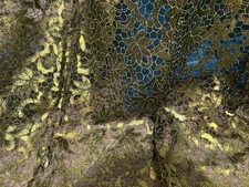 Green Sequins Embroidered Lace fabric 50 Width Sold By The Yard