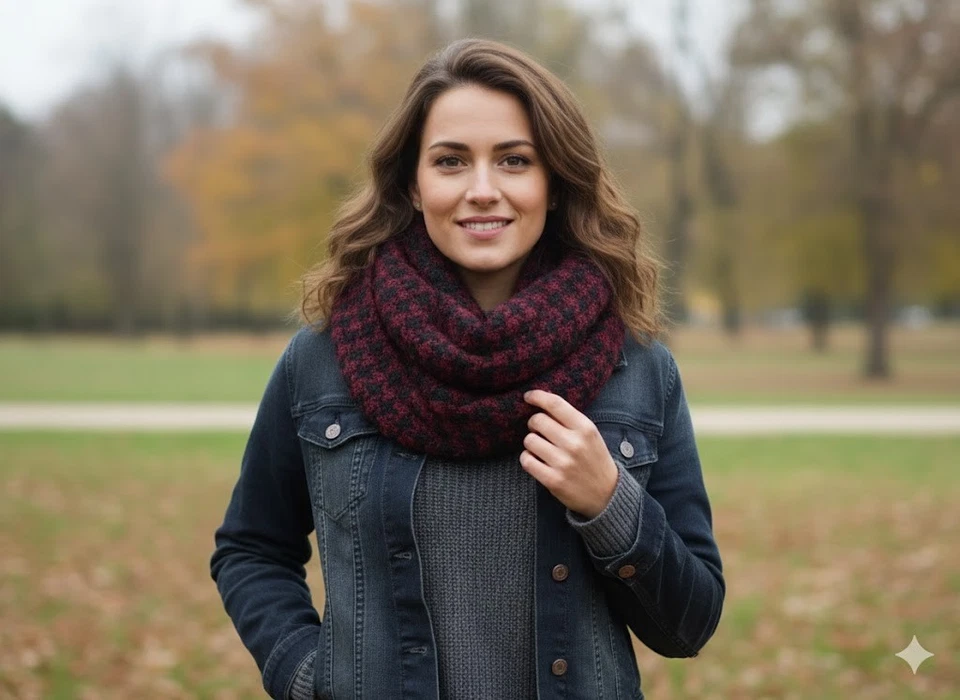 Modischer Loop-Schal – Damen – Weich & Warm – Polyester