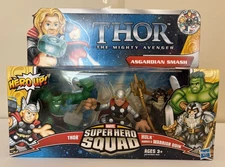 Marvel Super Hero Squad Thor Mighty Avenger ASGARDIAN SMASH Pack Hulk Odin Thor