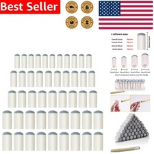 50 Pcs Pool Cue Tips Slip-On Billiard Replacement Durable Leather 9/10/12/13mm