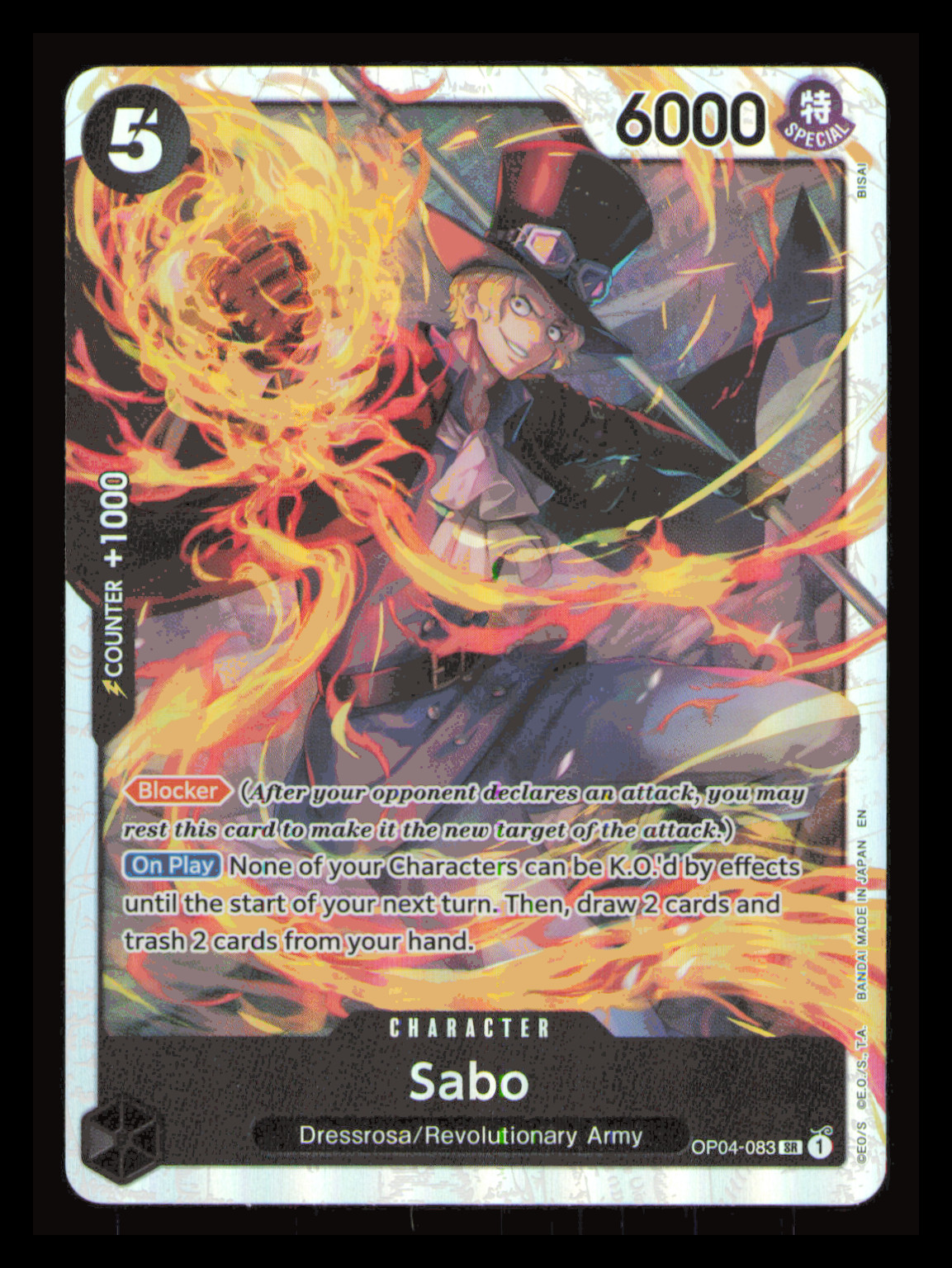 Sabo 2023 Kingdoms of Intrigue #OP04-083 Super Rare Price Guide