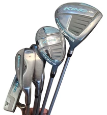 Cobra King JR 6-Club Set Driver, Hybrid 6 & 9 SW Putter King Junior Graphite RH