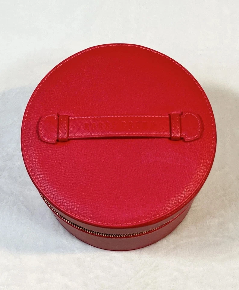 Estuche de tren BOBBI BROWN con portamaquillaje rojo con espejo nuevo sin etiquetas Foto 3 de 4