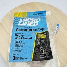 Micro-Lined Type Y Vacuum Bags Hoover WindTunnel Anti-Bacterial 2 Pack