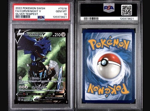 PSA 10 Corviknight V TG18/TG30 Swsh12:Silver Tempest Trainer Gallery
