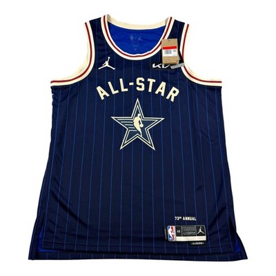 NBA All Star Jersey Mens Large 48 Blue Basketball 73rd Annual