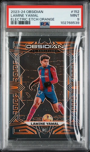 2023-24 OBSIDIAN LAMINE YAMAL ELECTRIC ETCH ORANGE /40 PSA 9 🔥