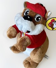 NWT Buc-ee's 10  Plush Beaver Mascot Shirt  Cap Bucees Gas Station Advertising