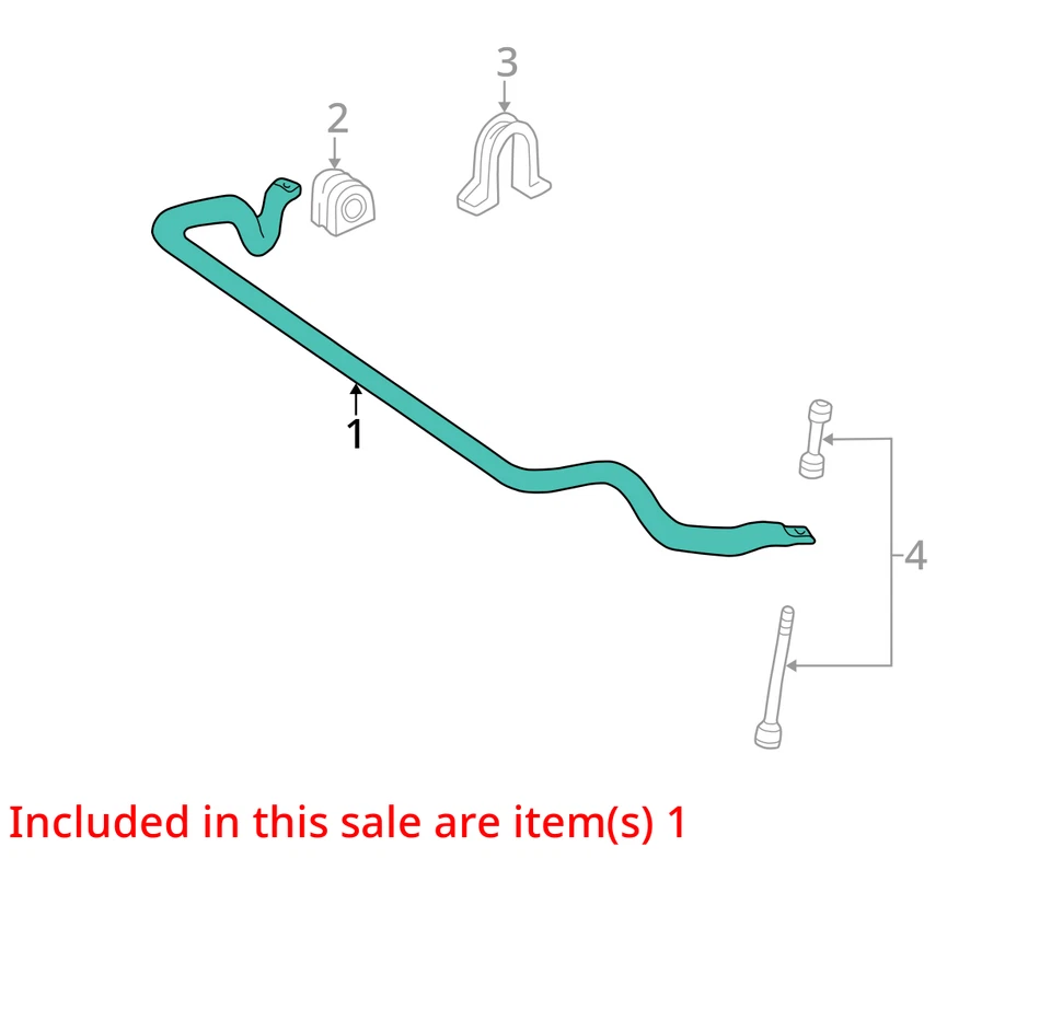 2003 Ford Expedition RWD Front Stabilizer Bar OEM 156K Miles - LKQ357686247 - Изображение 4 из 4