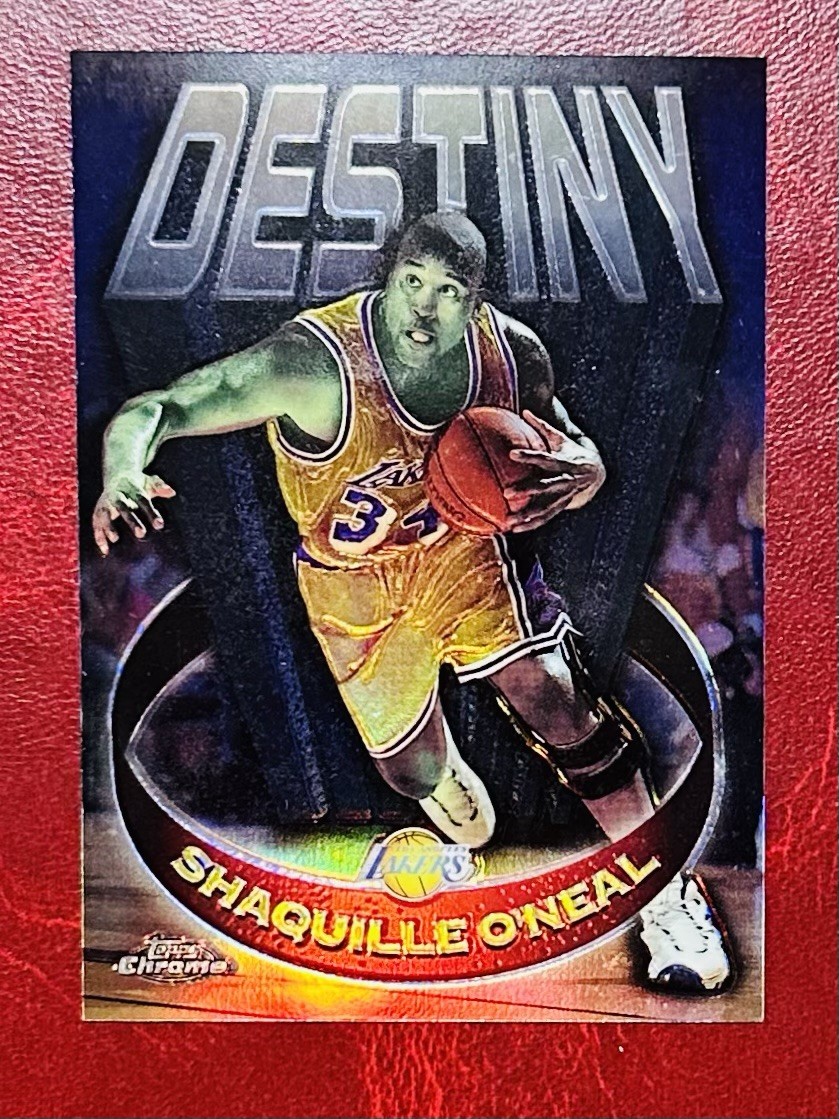 1997-98 Topps Chrome Destiny Shaquille O'Neal #D15 Refractor SHAQ Lakers