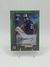 2025 Topps Chrome Travis Sykora Green Refractor Auto /99 Pro Debut Nationals RC