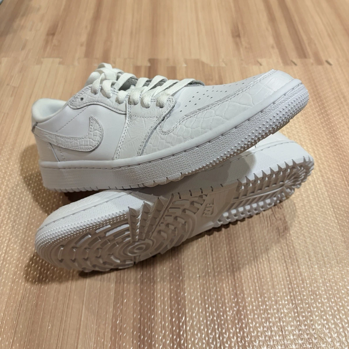 Las mejores ofertas en Jordan 1 Golf Low White Crocodile | eBay