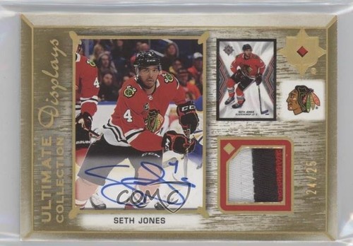 2022-23 Upper Deck Ultimate Collection 24/25 Seth Jones #UDA-SJ Patch Auto
