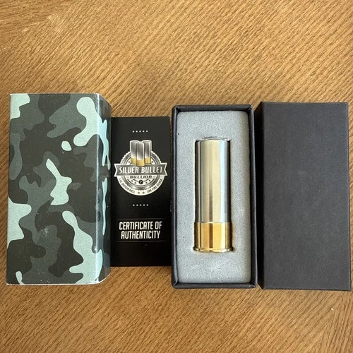 Silver 5 oz 12 Gauge Shotgun Bullet