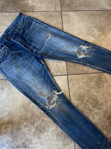 John Elliot Thrashed Denim Blue Size 32 - Picture 3 of 8