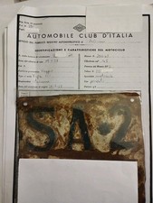 Targa+ Vis. Vespa 150 Vb1 1957