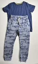Mini Boden Shark Joggers And Tee Set 7-8 Years Fair