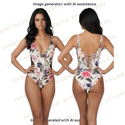 NWT TA3 L regular/long Plungey Triangle Contour rose bloom    $178 retail