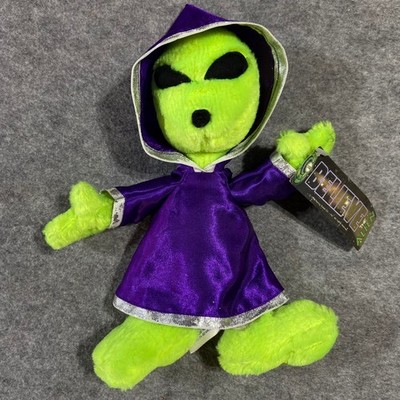 NWT Vintage 1996 Nanco Believe The Alien Plush 13'' Green With Purple Hooded Robe