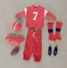 Vintage 1963 Mattel Ken Doll #799 TOUCHDOWN Football Outfit, Complete