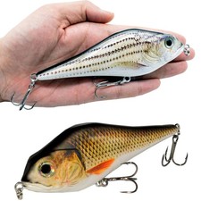 Fishing Lure Bait 6inch Jerkbait Minow Fishhook Crankbait for Muskie Bass Trout 