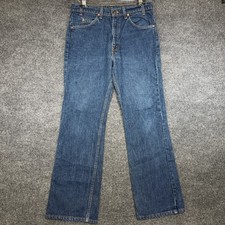 Levis 517 Bootcut Jeans Mens Fit 32x30 Blue Orange Tab Vintage 90s USA Made