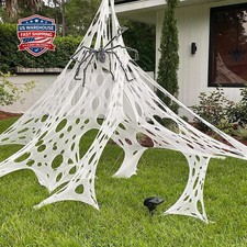 Halloween Spider Web Decorations Stretchy Web Netting for Haunted House Hallow