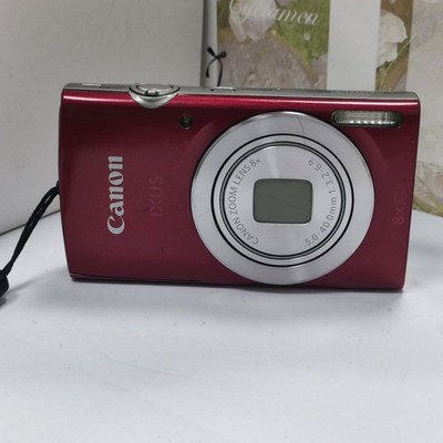 Canon IXUS 185 8x Zoom Camera with 20.0-Megapixel CCD Sensor Red camera body