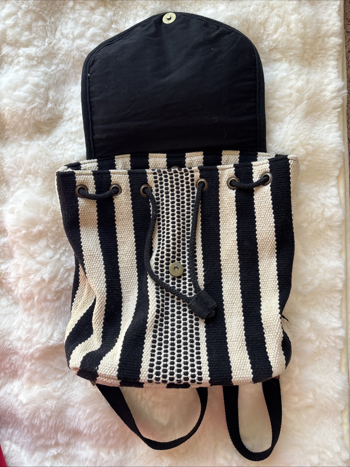 Universal Thread Black & Natural Backpack Adjusta… - image 2